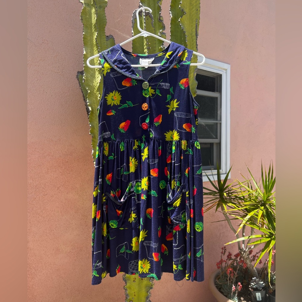 Vintage Print Garden Dress